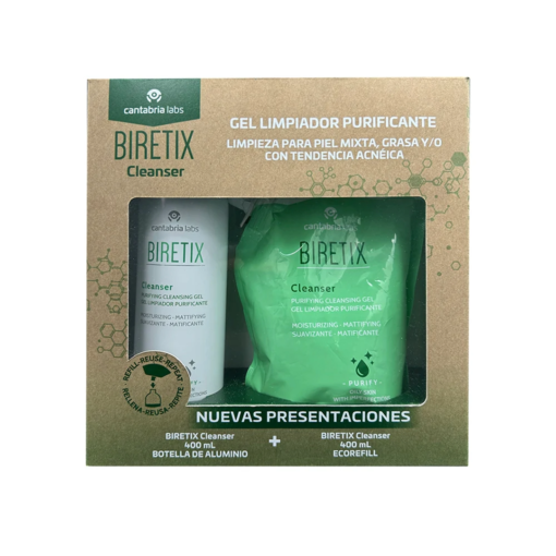 KIT-BIRETIX CLEANSER 400ML+BIRETIX CLEANSER REFILL 400ML