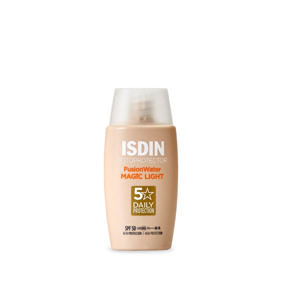 ISDIN FUSION WATER COLOR LIGHT SPF50 PROTECTOR SOLAR CON COLOR TONO LIGHT 50ml